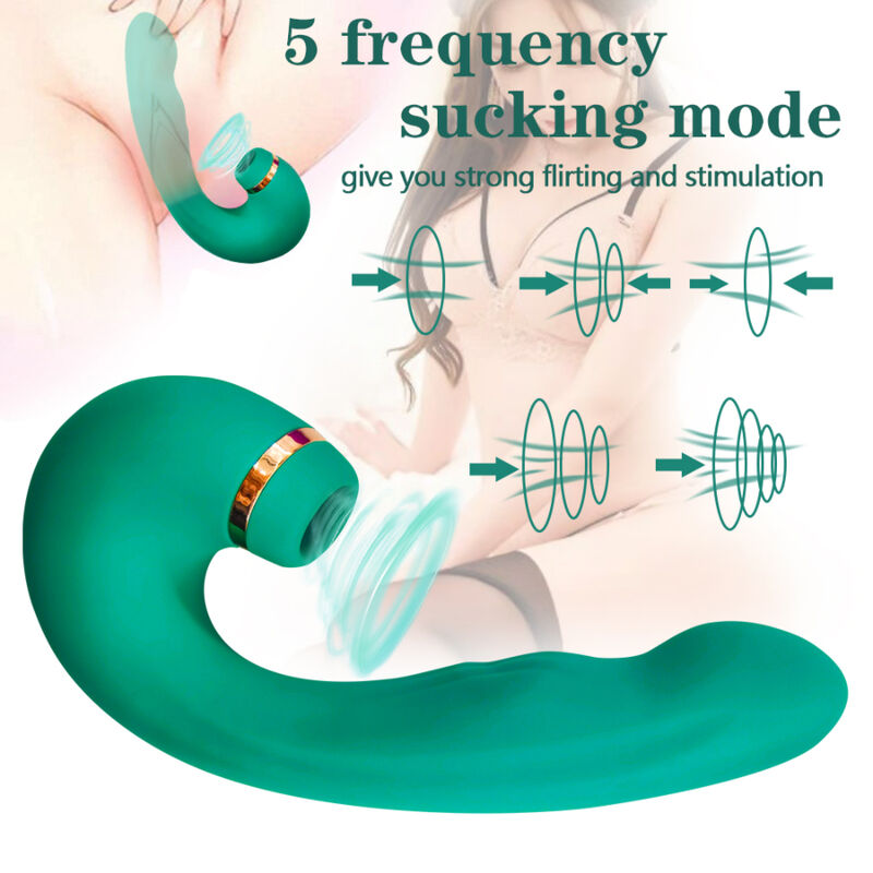 Green Flexible Dual Stimulation Vibrator