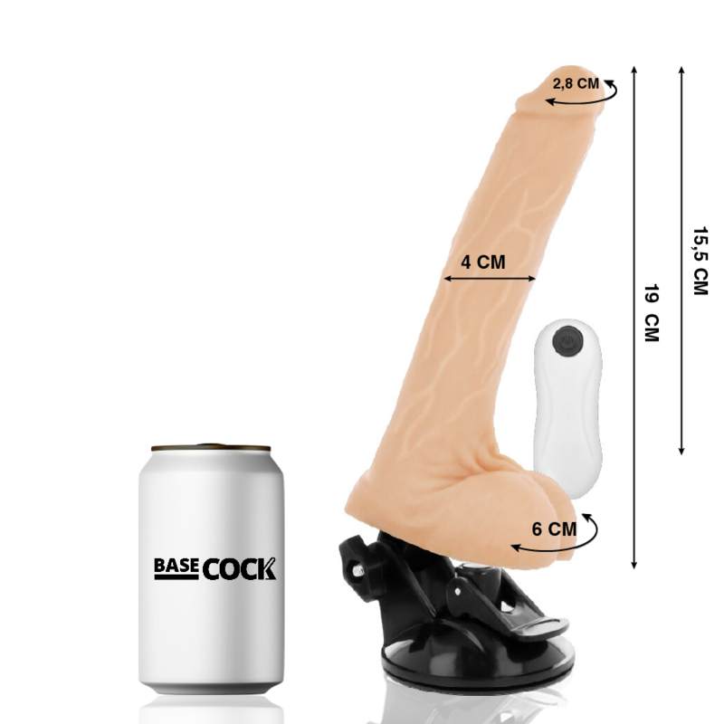 Realistic Remote Control Vibrator 19cm