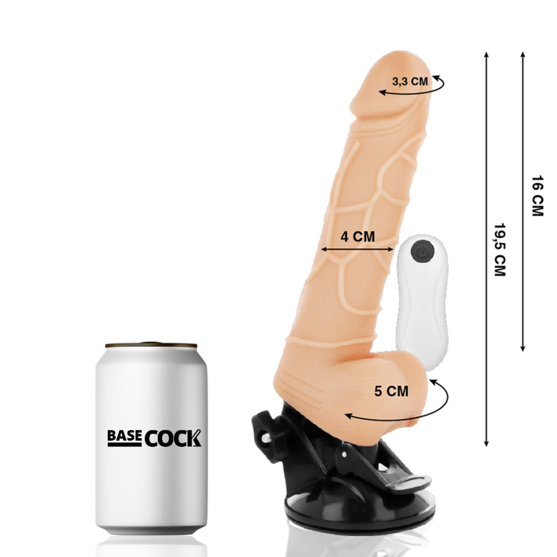 Realistic Remote Control Vibrator 19.5cm