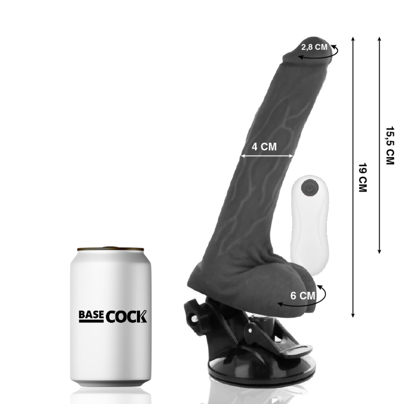 Realistic Remote Control Vibrator 19cm