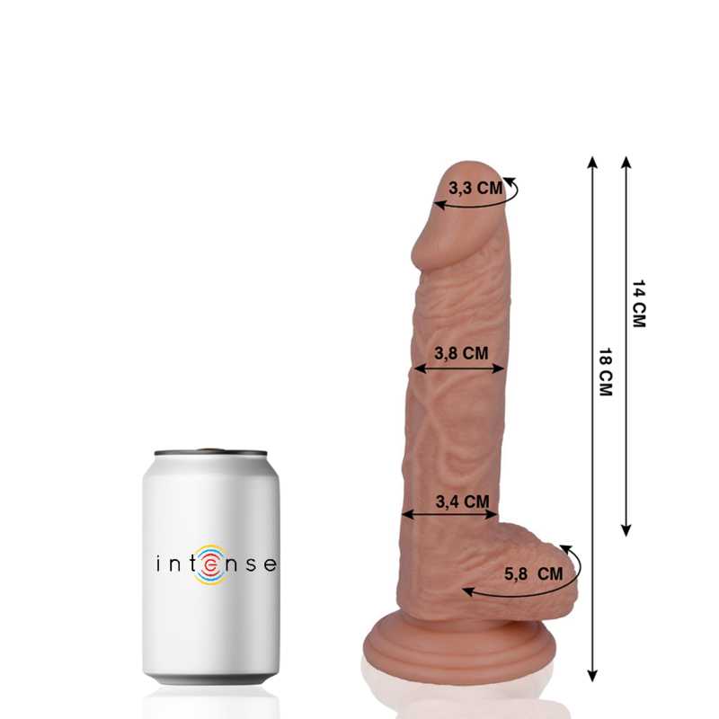 11 Inch Realistic Cock Dildo - 18 cm