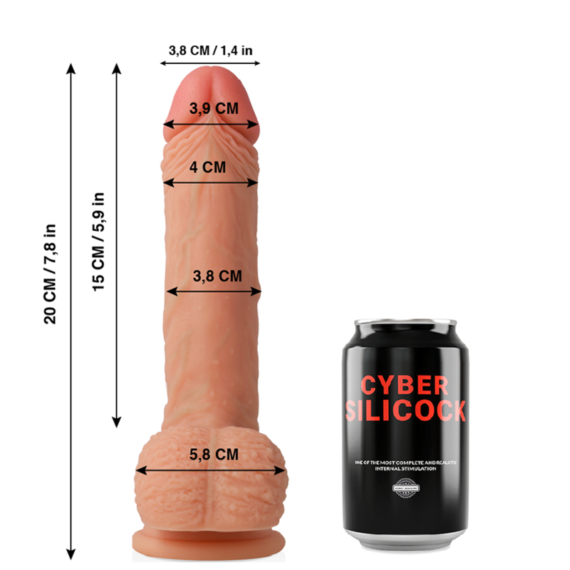 Freeman Ultra Realistic Silicone Dildo 20cm