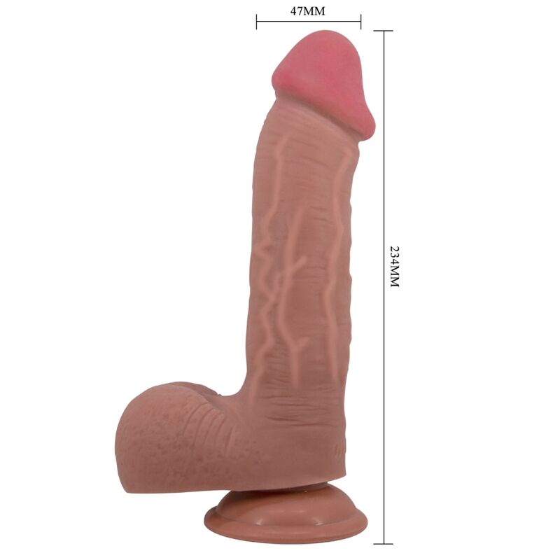 Realistic Sliding Skin Dildo with Suction Cup