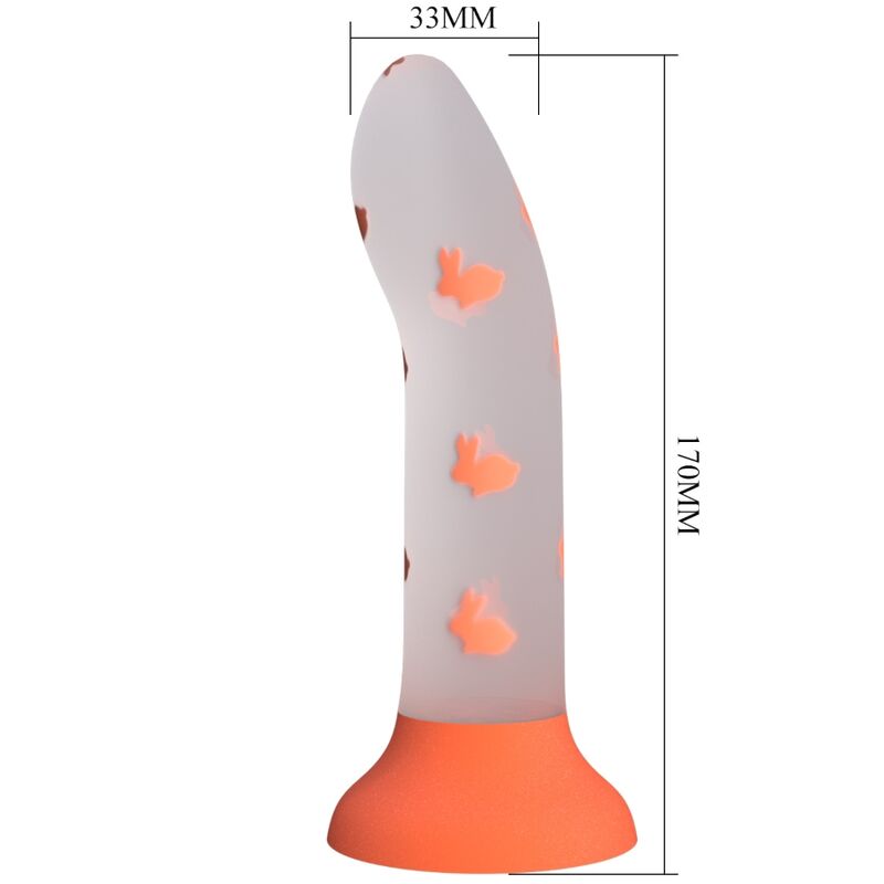 Magical Nightfall Luminous Orange Dildo
