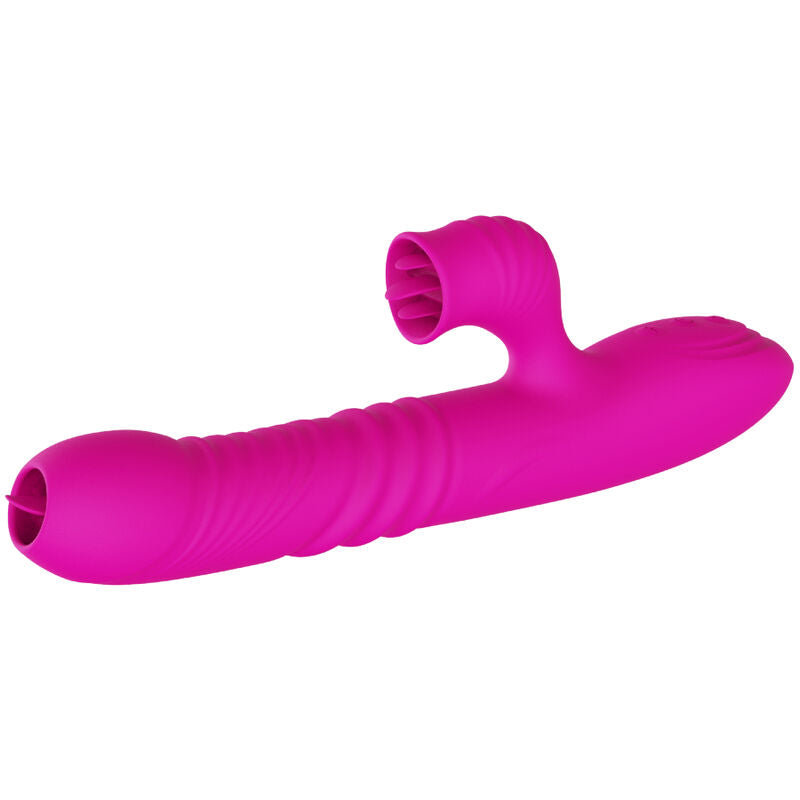 Fanny Double Tongue Vibrator - Fuchsia Heat