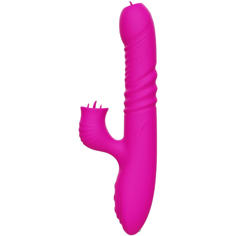 Fanny Double Tongue Vibrator - Fuchsia Heat