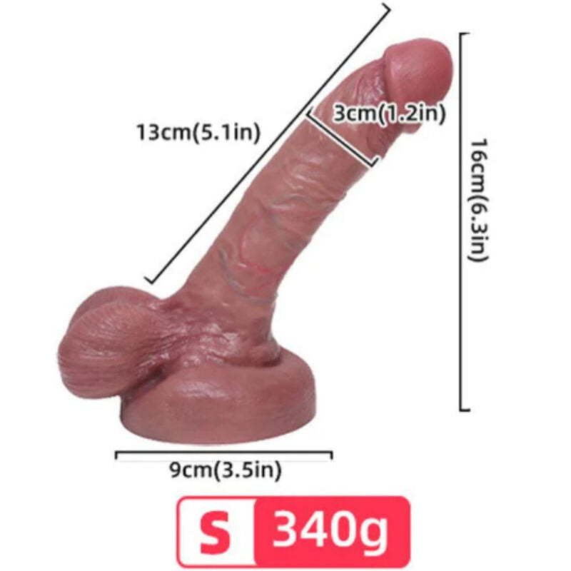 Realistic Silicone Dildo 13cm