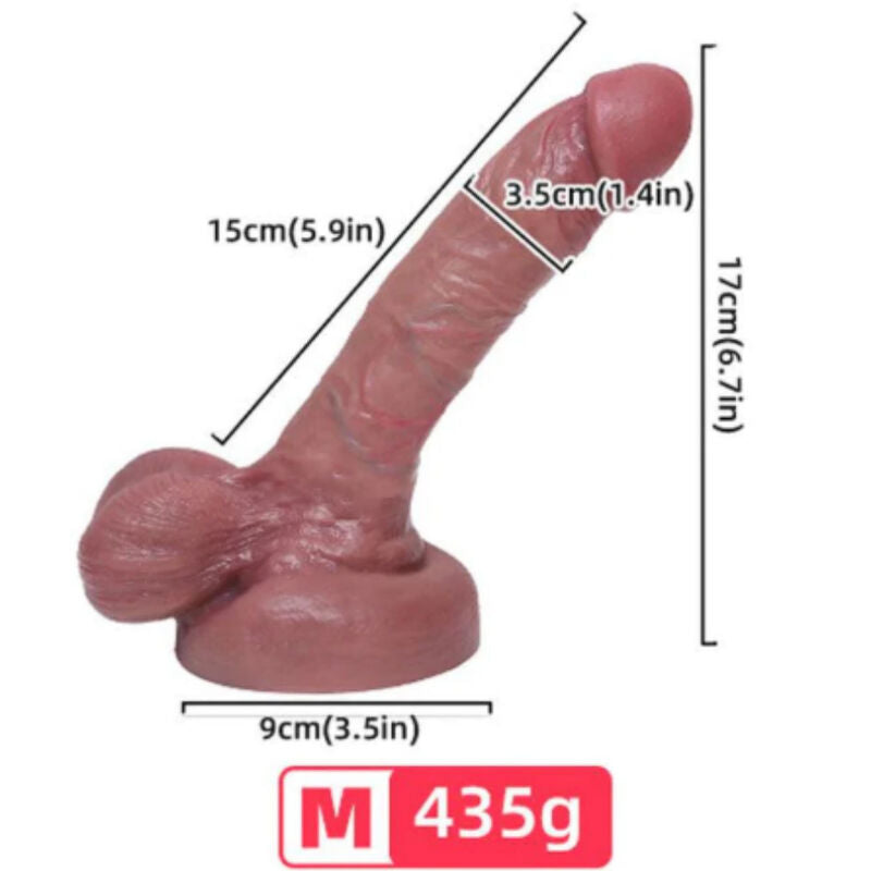 Realistic Liquid Silicone Dildo 15cm