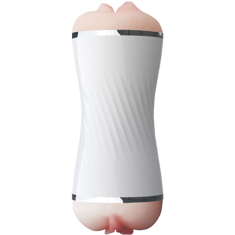 Dual Entry White Masturbator