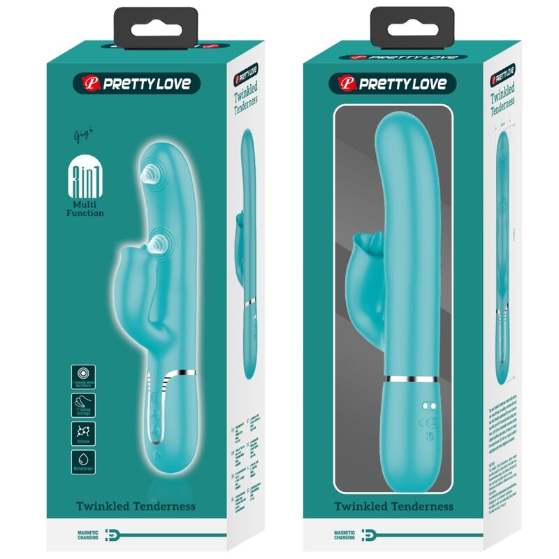 Aqua Green Licking Rabbit Vibrator