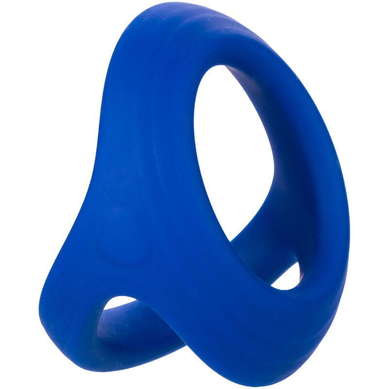 Anillo Dual para Pene y Testículos en Azul Marino