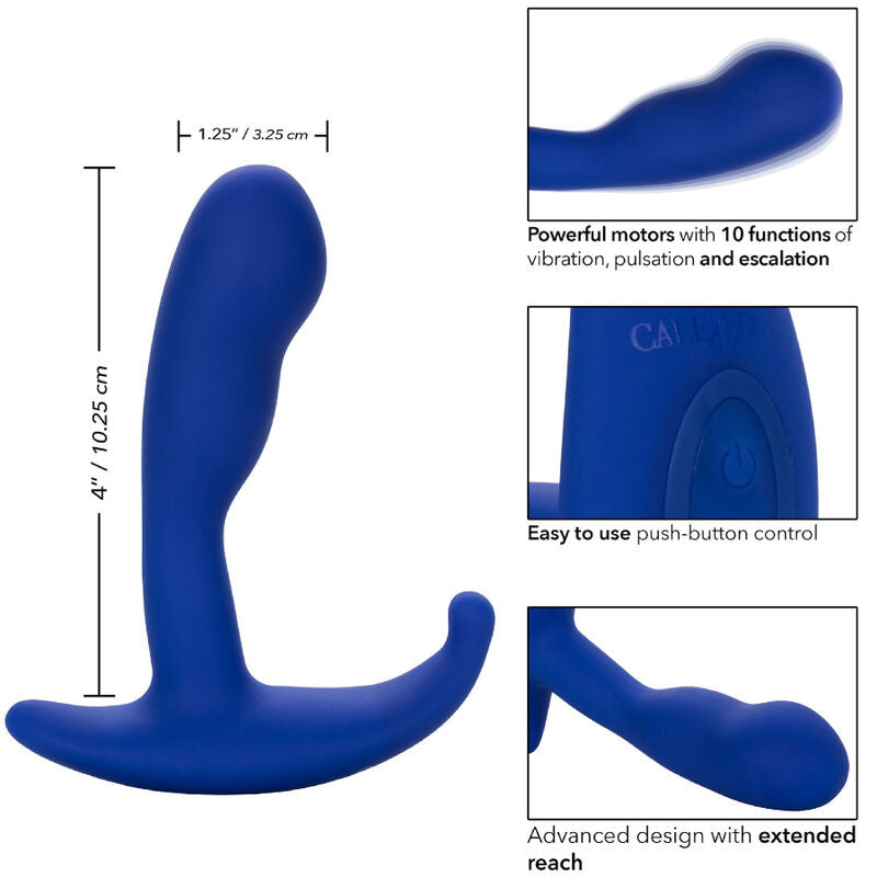 Vibrador Anal Curvado Admiral - Azul