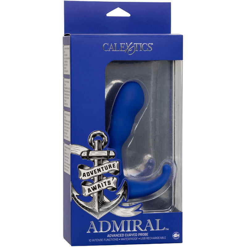 Vibrador Anal Curvado Admiral - Azul