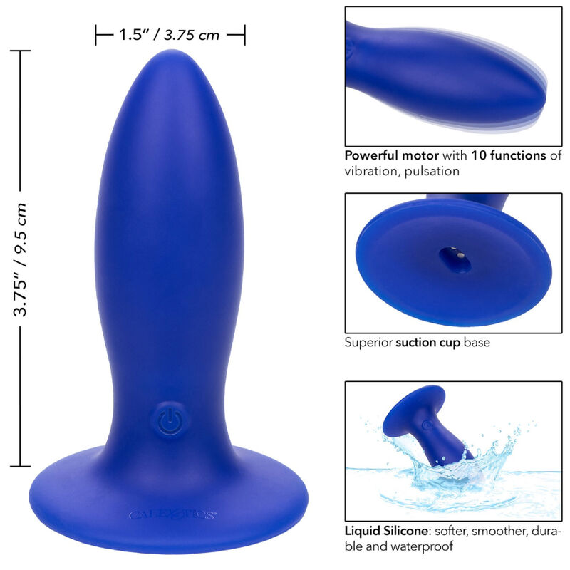 Plug Anal Vibrador Torpedo Admiral - Azul