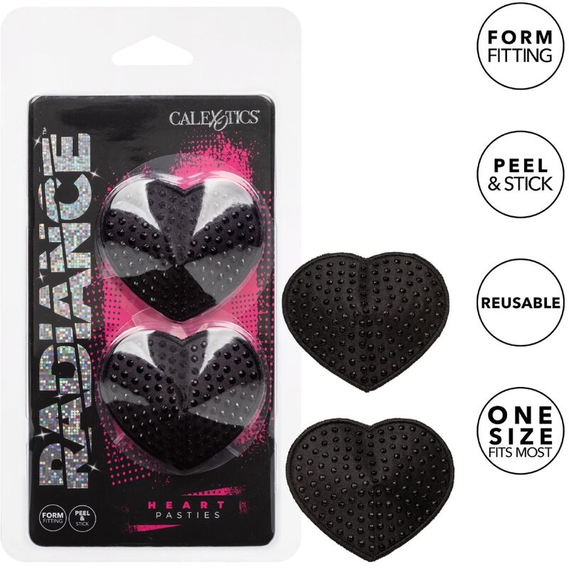 Protectores de Pezones con Joyas en Forma de Corazón