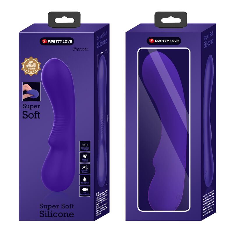 Prescott Rechargeable Purple Vibrator