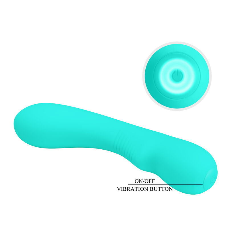 Prescott Rechargeable Vibrator - Aqua Green