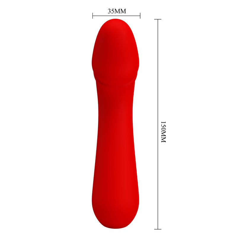 Cetus Rechargeable Red Vibrator