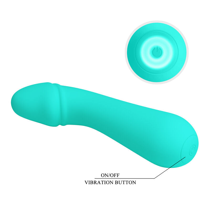 Cetus Rechargeable Vibrator - Aqua Green