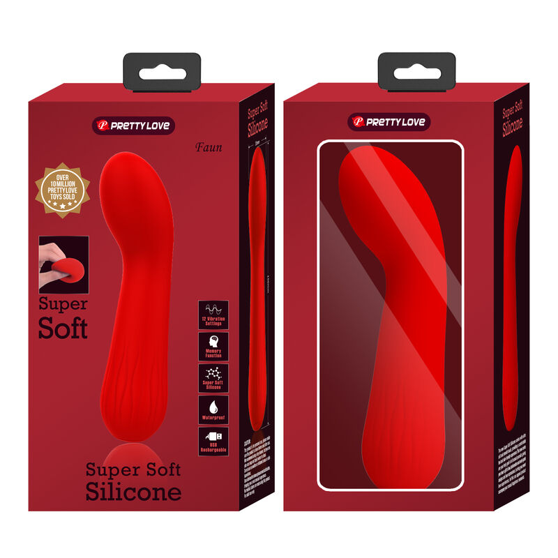 Vibrador Recargable Faun - Rojo