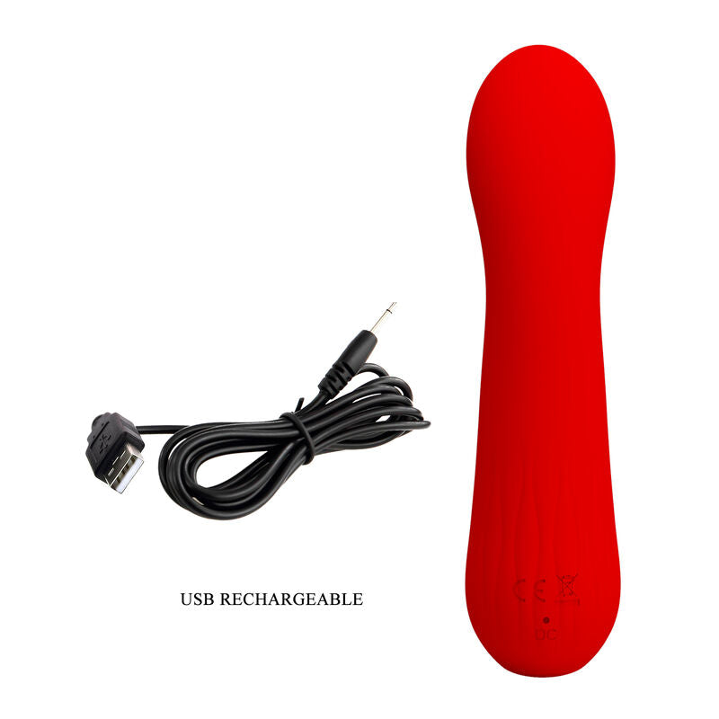 Vibrador Recargable Faun - Rojo