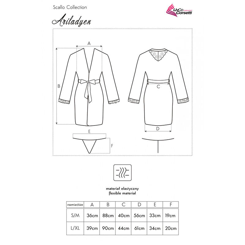 Conjunto de Robe Preto Ariladyen LC 90568