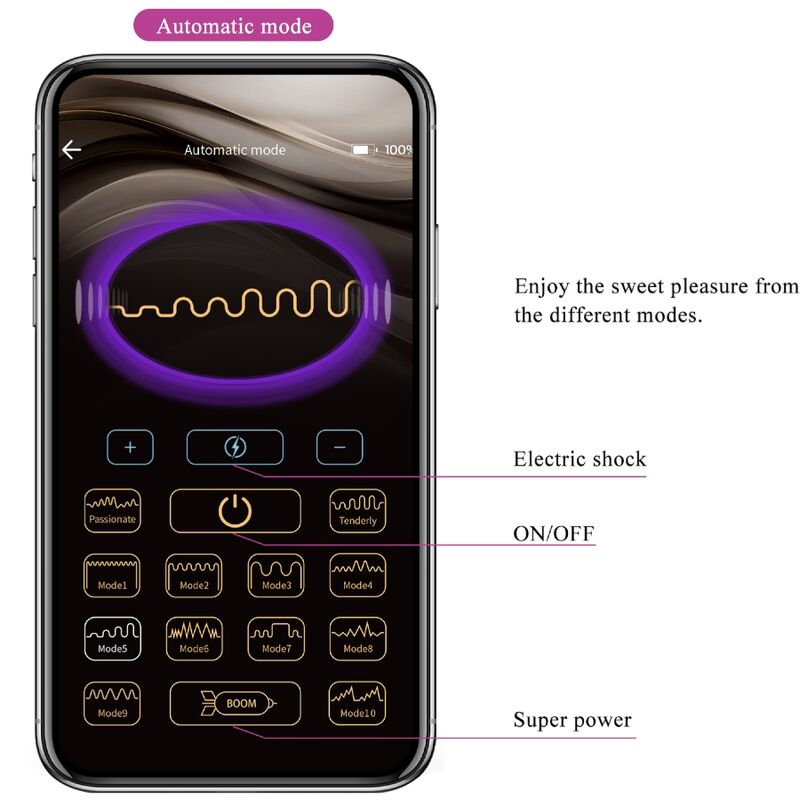 Jefferson App-Controlled Purple Anal Plug