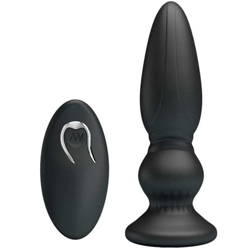 Vibrador Anal com Controlo Remoto Preto