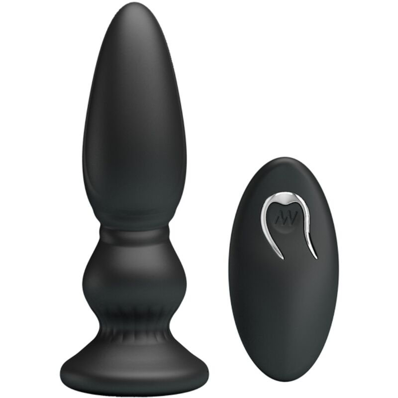 Vibrador Anal com Controlo Remoto Preto