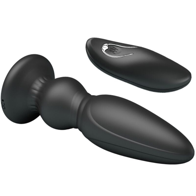 Vibrador Anal com Controlo Remoto Preto