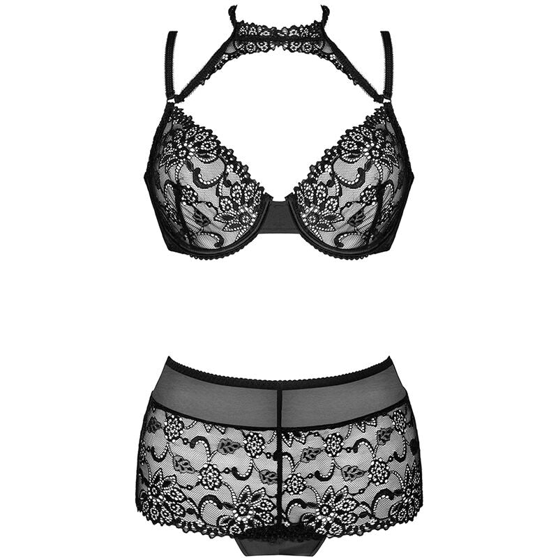 For The Senses Conjunto de Sujetador y Braga Negro L/XL