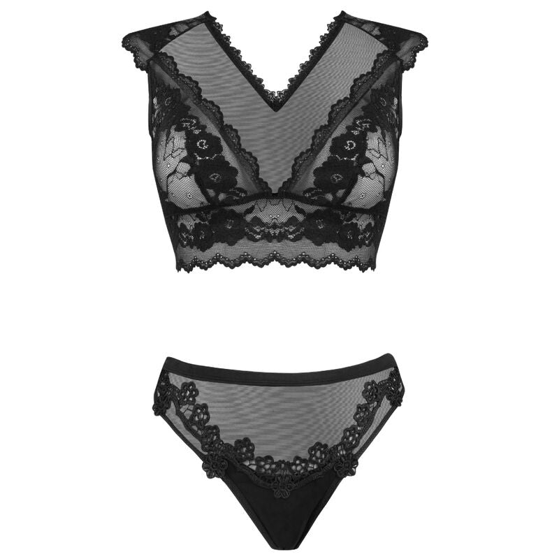 Timosan Lc 90631 Black Bra & Panty Set