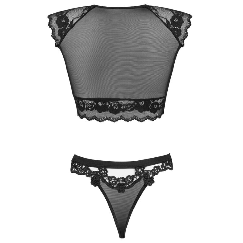 Timosan Lc 90631 Black Bra & Panty Set