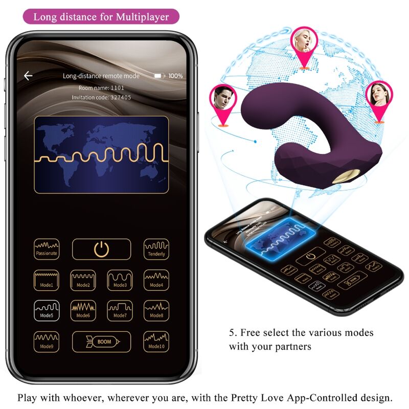 Vibrador con Control Remoto Billy - Morado