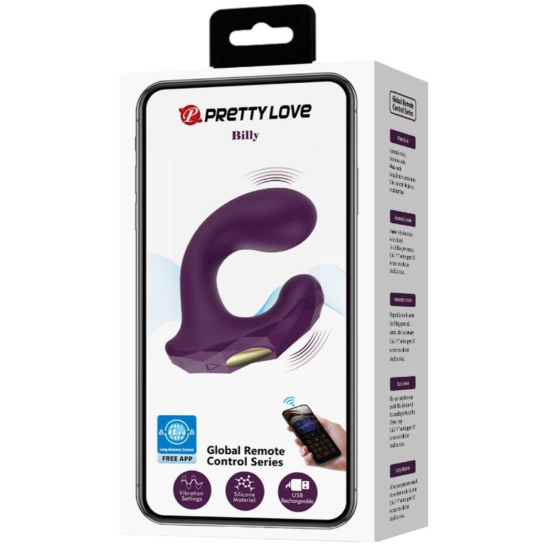 Vibrador con Control Remoto Billy - Morado