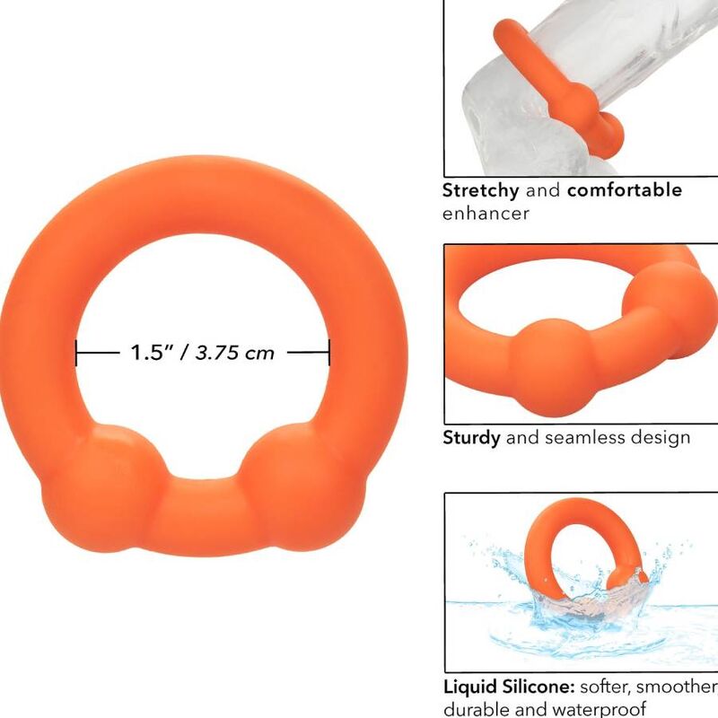 Anillo Dual para Testículos Alpha - Naranja