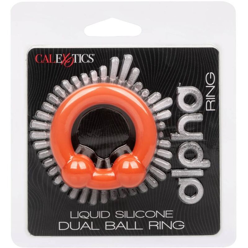 Anillo Dual para Testículos Alpha - Naranja