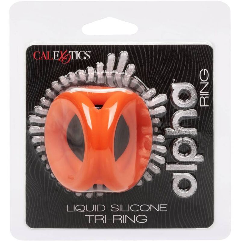 Anillo para pene Alpha Tri-Ring naranja