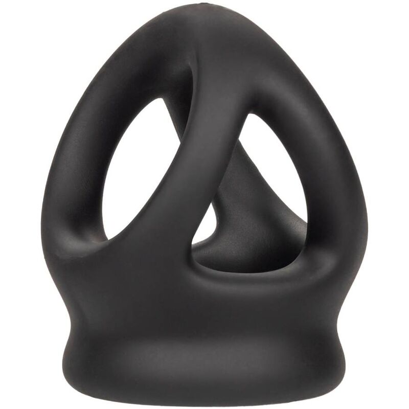 Anillo de Erección Dual Alpha con Jaula - Negro