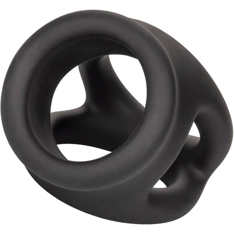 Anillo de Erección Dual Alpha con Jaula - Negro