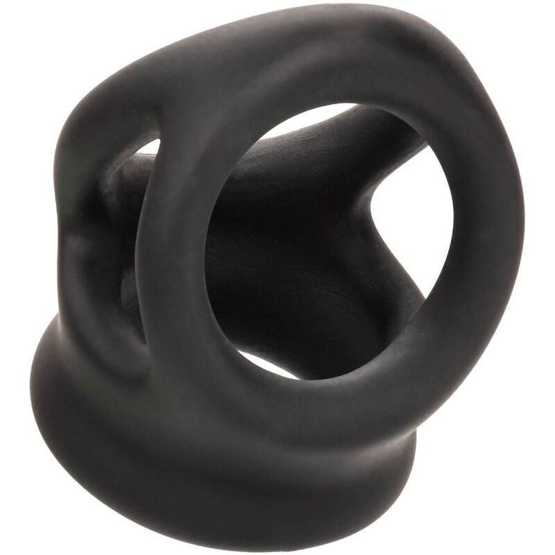 Anillo de Erección Dual Alpha con Jaula - Negro