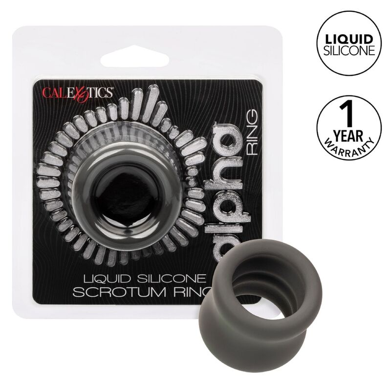 Anillo Negro Alpha para Estiramiento Escrotal