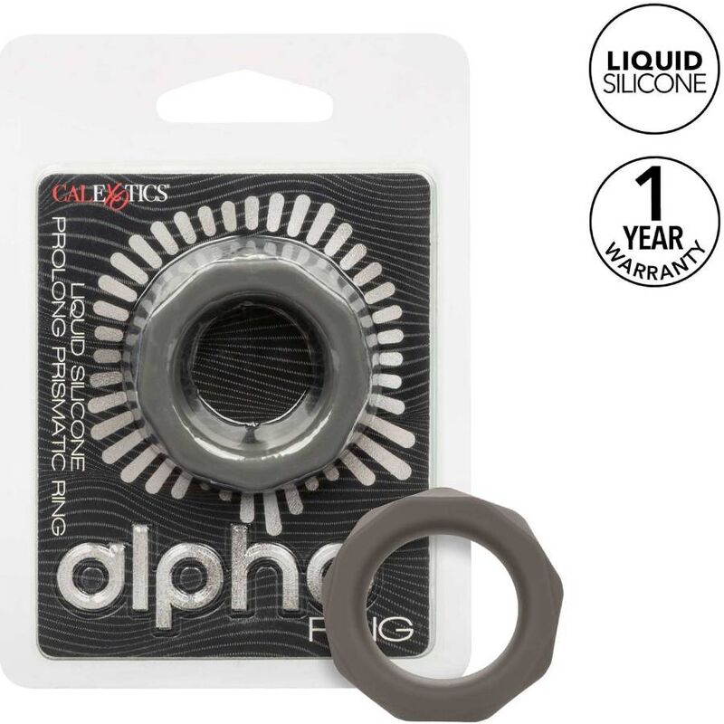 Alpha Prolong Prismatic Cock Ring - Grey