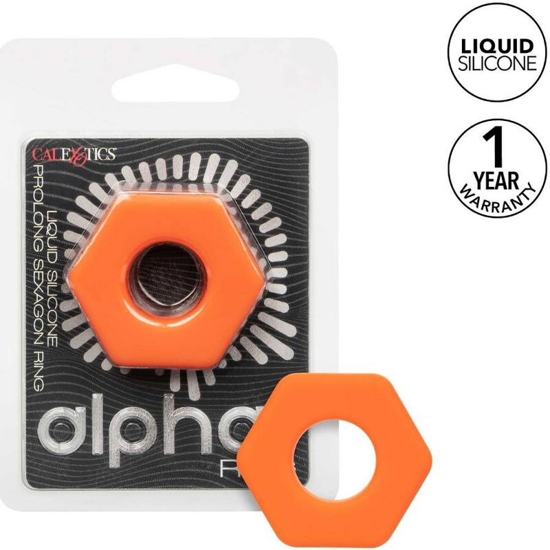 Anillo Peneano Sexágono Naranja Alpha Prolong