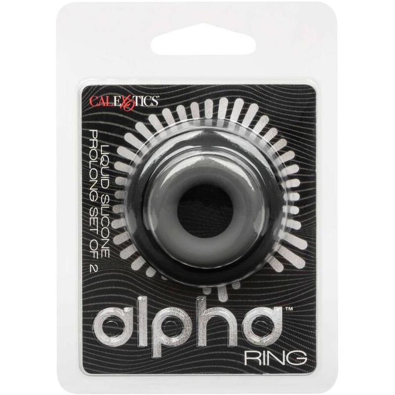 Alpha Prolong Set of 2 Erection Rings - Grey