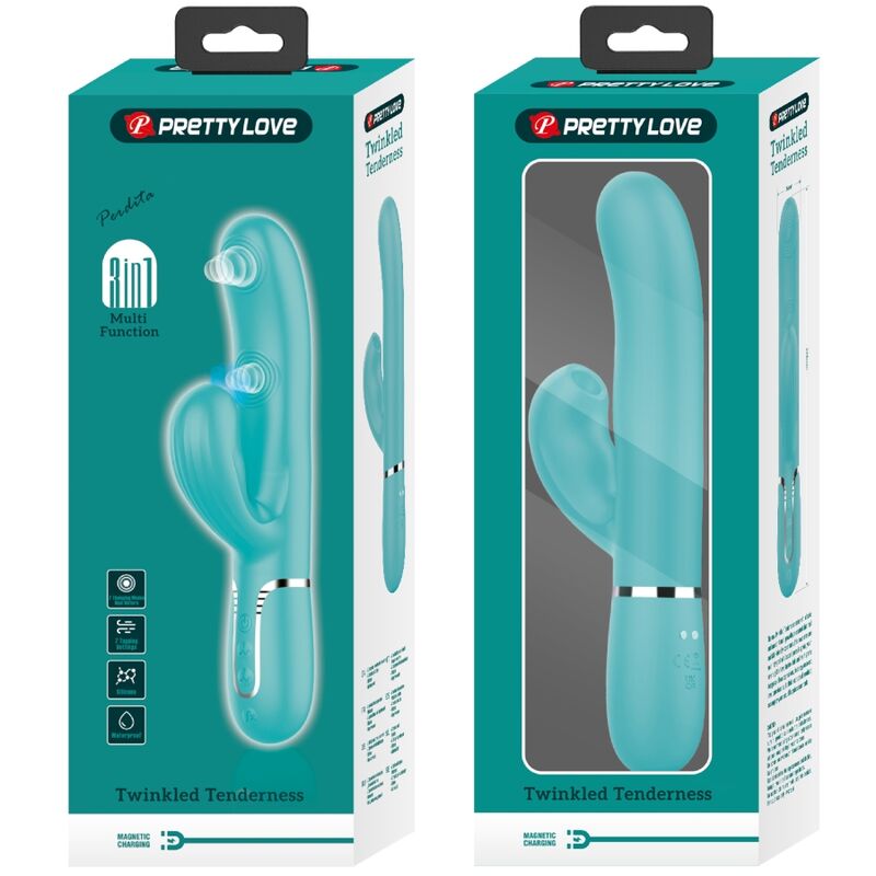 Perlita 3-in-1 G-Spot Vibrator - Aqua