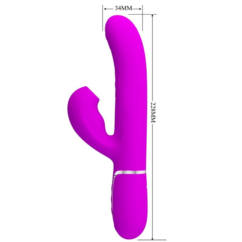 Vibrador Perlita 3 en 1 para Punto G - Violeta