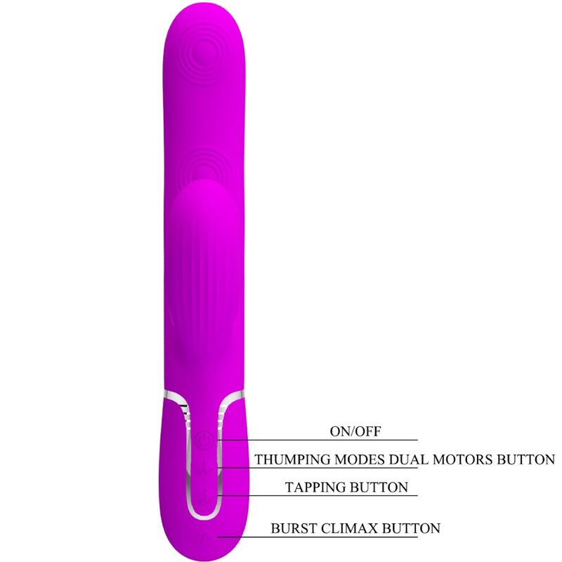 Vibrador Perlita 3 en 1 para Punto G - Violeta