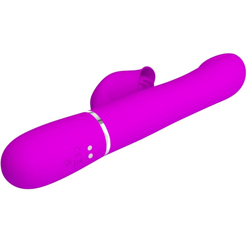 Vibrador Rabbit Violeta con Perlas