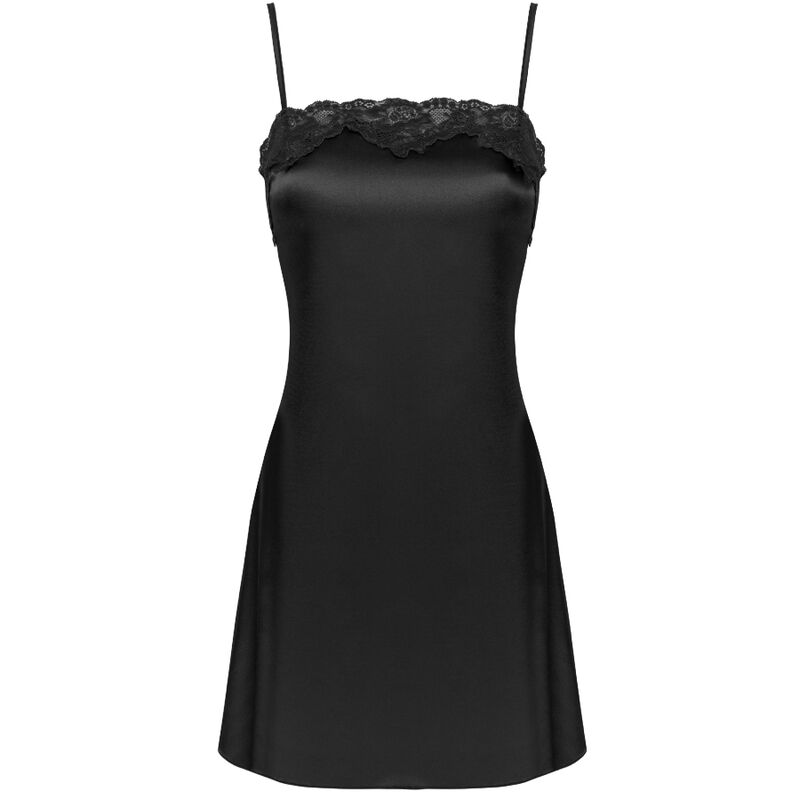Conjunto de Lencería Negro Jacqueline de 3 Piezas L/XL